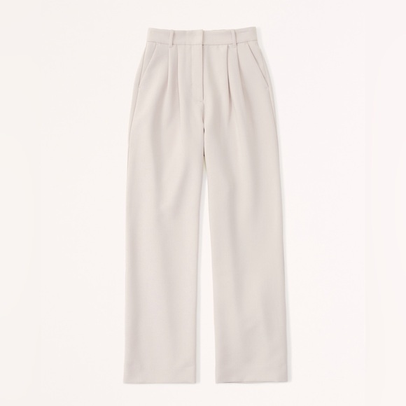 NWOT A&F Sloan Tailored Pant in Light Taupe - Picture 1 of 4